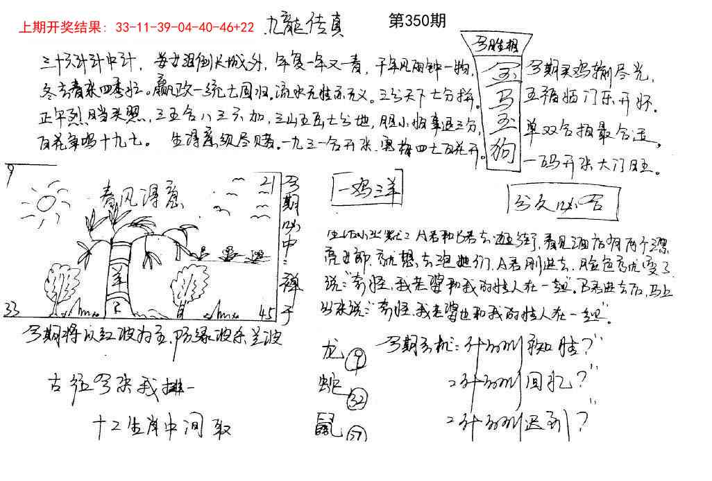 350期手写九龙内幕[图]