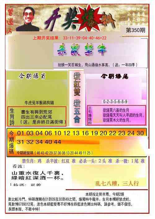 350期开奖爆料(新图推荐)[图]