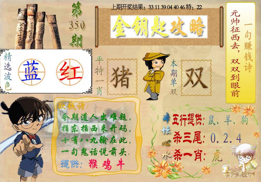350期《金钥匙攻略》[图]