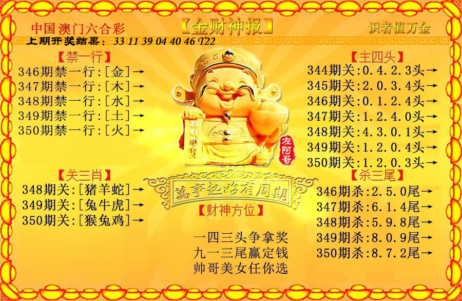 350期金财神[图]