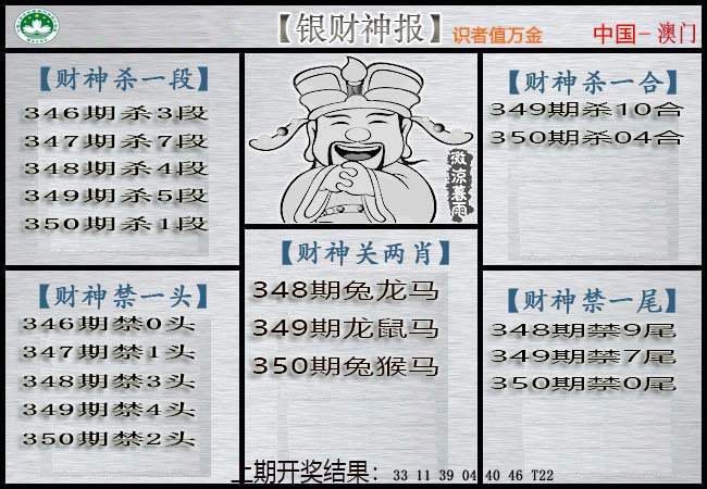 350期银财神[图]