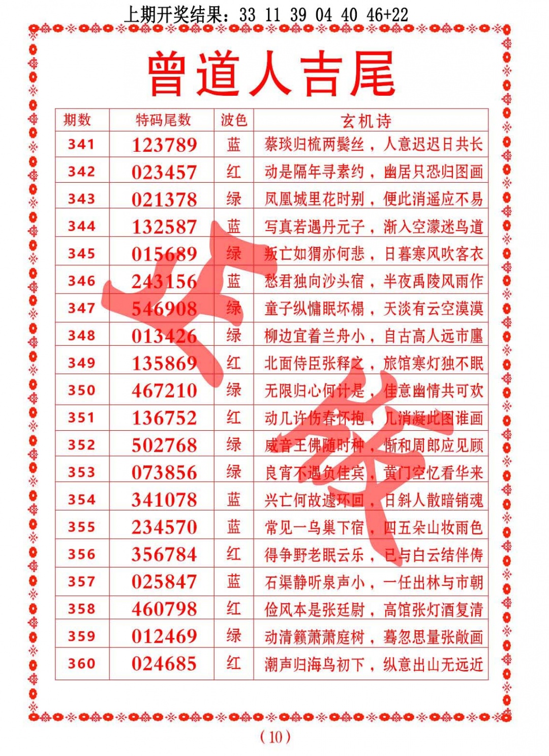 350期曾道人吉尾[图]