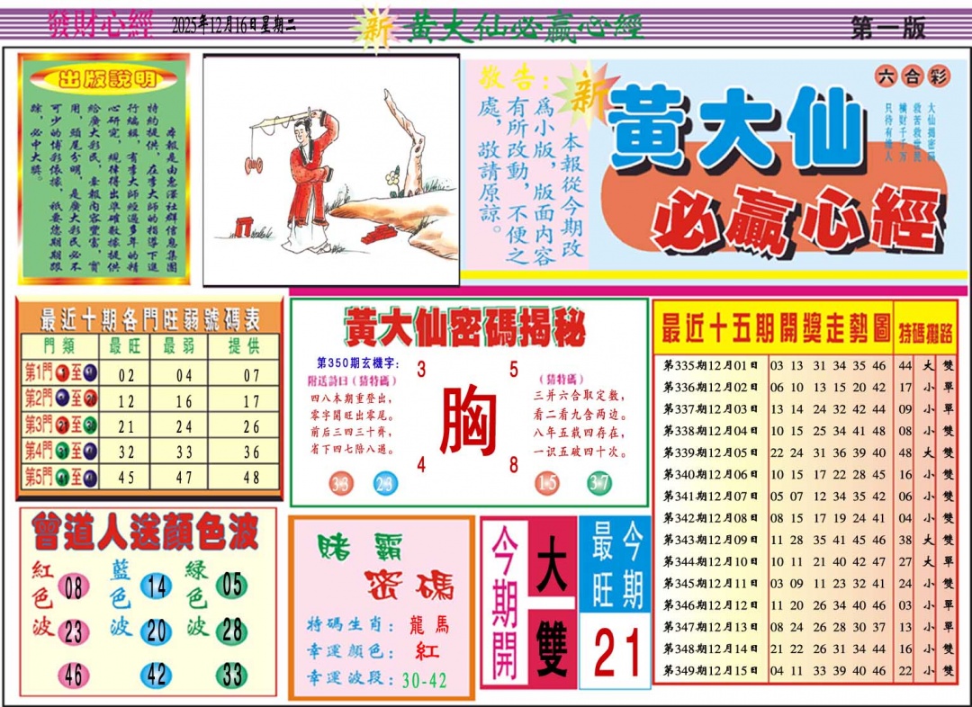 350期黄大仙必赢心经A[图]