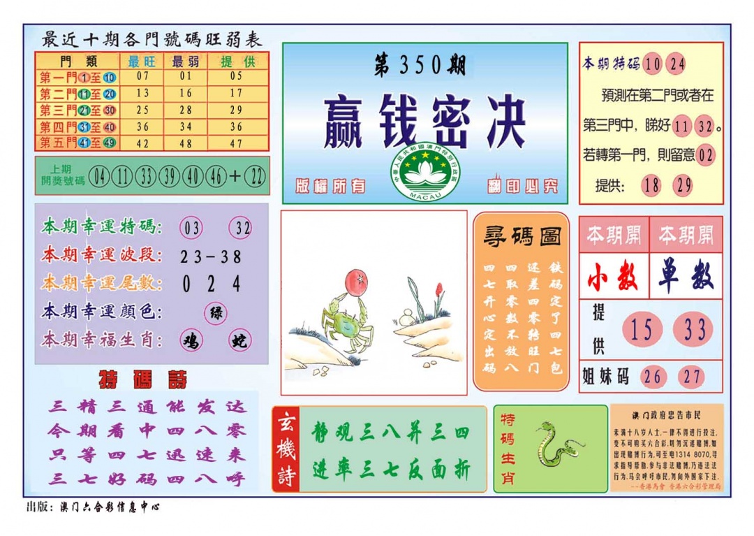 350期赢钱秘诀[图]