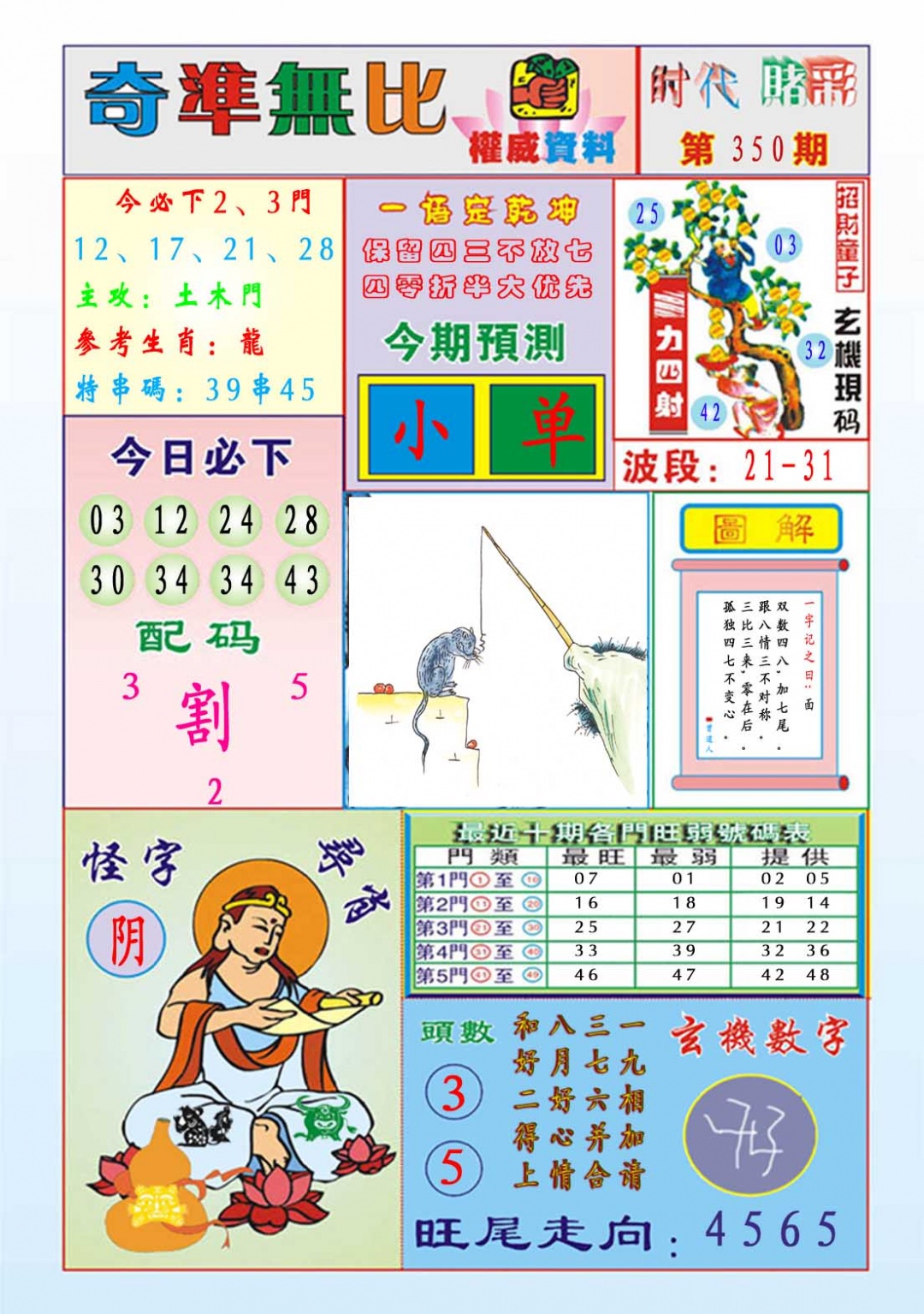 350期奇准无比[图]