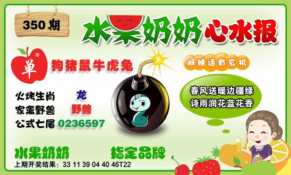 350期水果心水报[图]