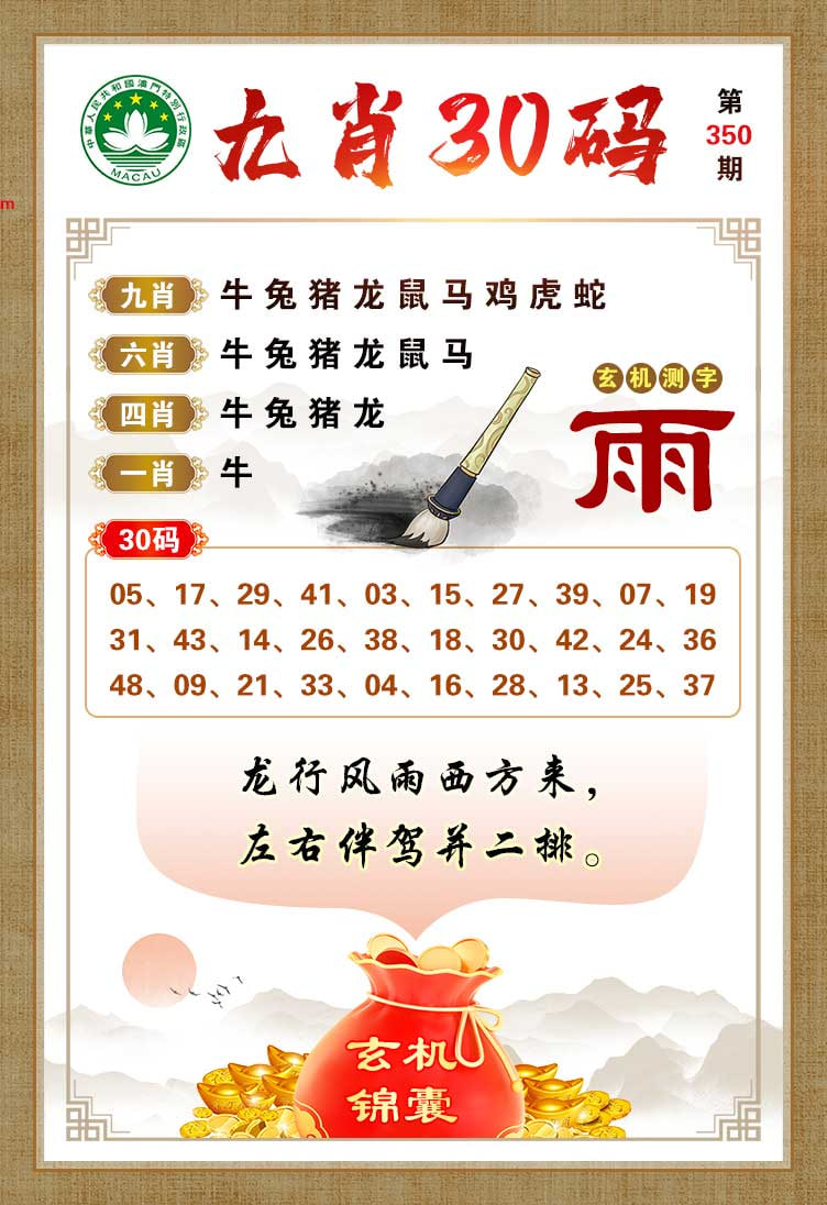 350期九肖30码[图]