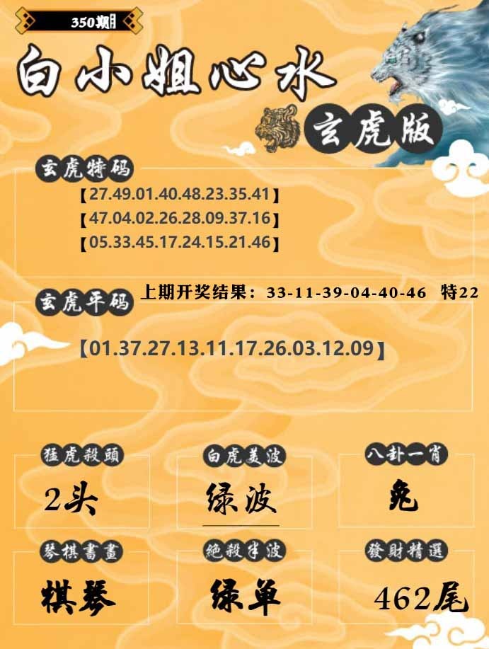 350期白小姐玄虎[图]
