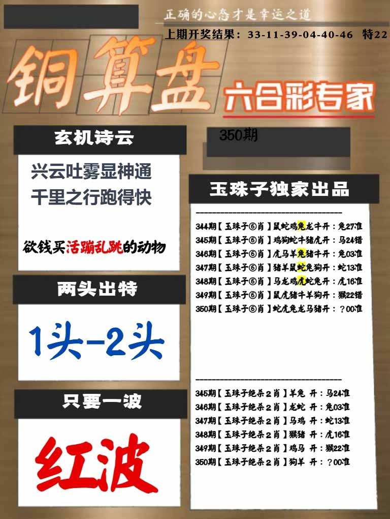 350期白小姐心水[图]